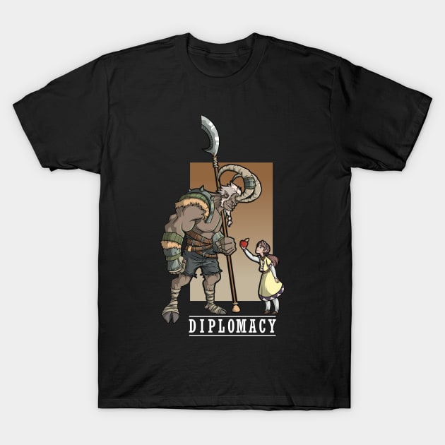 Funny Cute RPG Larp Meme Roleplaying DM Fun Diplomacy Joke T-Shirt by TellingTales